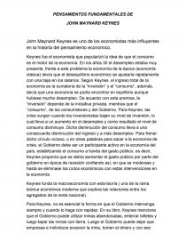 PENSAMIENTOS FUNDAMENTALES DE JOHN MAYNARD KEYNES. Página 1