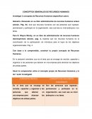 CONCEPTOS GENERALES DE RECURSOS HUMANOS