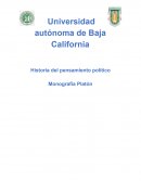 Historia del pensamiento político Monografía Platón