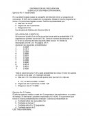 EJERCICIOS DISTRIBUCIÓN DE FRECUENCIAS