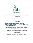 Administración de la micro, pequeña y mediana empresa