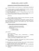 TEORIA DE LA EDUCACIÓN Problemas que se encuentran los futuros profesores en las escuelas