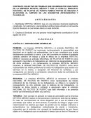 Formato de un Contrato colectivo de Trabajo