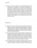 Ensayo de teorias de la educacion