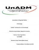 Criminologia. Evidencia de aprendizaje. Integración de teorías