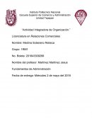 Actividad Integradora de Organización