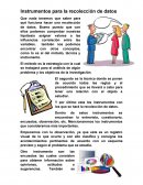 INSTRUMETOS PARA LA RECOLECCIÓN DE DATOS