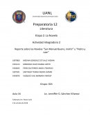 Actividad Integradora 2 Reporte sobre las Novelas “San Manuel Bueno, mártir” y “Pedro y Juan”
