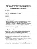 DISEÑO Y FABRICACIÓN DE ANTENA MICROSTRIP PARA SERVICIO GSM EN LA FRECUENCIA 1800 MHZ CON HACKEO DE LA RED MOVIL