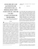 ANÁLISIS DE LOS ACCIENTES DE TRÁNSITO DE LA MODALIDAD TIPO TAXI CON EL USO DE UN SIG: CASO CIUDAD DE RIOBAMBA