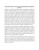 LIMITACIÓN DE PODER Y POLÍTICA EN UNA ORGANIZACIÓN BAJO NORMA ISO 9001:2015