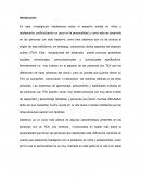 Investigacion en niños autistas. Introducción