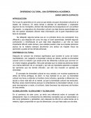 DIVERSIDAD CULTURAL. UNA EXPERIENCIA ACADÉMICA