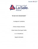 El sol en la vida terrestre. Investigación cuantitativa