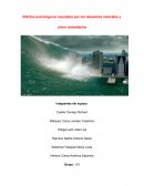 Efectos psicológicos causados por los desastres naturales y cómo remediarlos