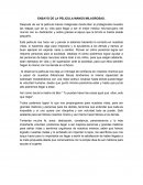 ENSAYO DE LA PELICULA MANOS MILAGROSAS