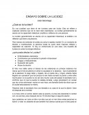 Ensayo sobre la lucidez