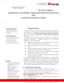 Guía de Trabajo 4: Arquitectura Tecnológica Empresarial Mediante directrices SOA