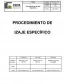 PROCEDIMIENTO DE IZAJE ESPECÍFICO