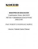 RETOS Y DEMANDAS EDUCATIVAS SIGLO XXI