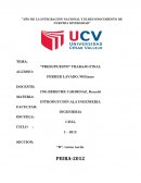 Granulometria. PRESUPUESTO GENERAL