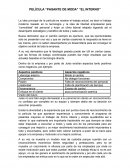 PELÍCULA “PASANTE DE MODA” “EL INTERNO”