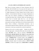 Audiencia de primera declaracion guatemala