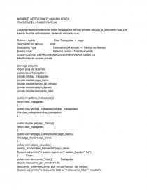 CODIFICACION DE PROGRAMACION ORIENTADA A OBJETOS. Página 1