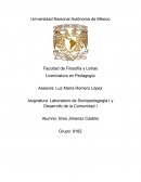 Laboratorio de Sociopedagogía I y Desarrollo de la Comunidad I