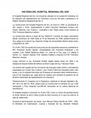 HISTORIA DEL HOSPITAL REGIONAL DEL SUR