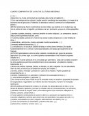 Cuadro comparativo de las altas culturas indigenas