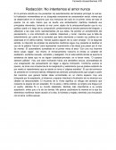 No intentemos el amor nunca: Análisis