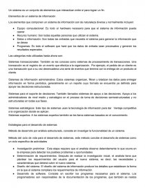 Elementos de un sistema de información. Página 1
