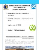 REPORTE DE ESTRATIGRAFIA-“CAPAS DE LA TIERRA”