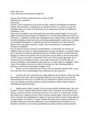 Ensayo critico del documental Inside Job y la crisis de 2008