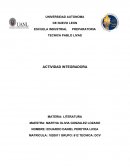 Actividad integradora materia: Literatura