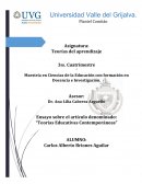 LAS PRINCIPALES TEORÌAS EDUCATIVAS CONTEMPORANEAS