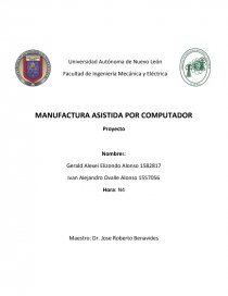 MANUFACTURA ASISTIDA POR COMPUTADOR. Página 1