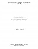 ASPECTOS LEGALES ASOCIADOS A ACCIDENTES DE TRABAJO