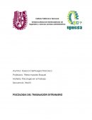 PSICOLOGIA DEL TRABAJADOR EXTRANJERO