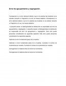 Error de segregación (experimento)