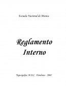 Reglamento Interno de la Escuela Nacional de Música