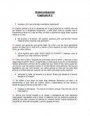 Autoevaluacion2 ¿Qué significa para usted “AGUA BAJO EL PUENTE”?