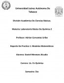 Reporte De Practica 1: Modelos Matemáticos
