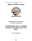 El rendimiento fisico y cerebral humano, factores de una vida plena