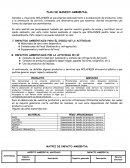 Plan de manejo ambienal