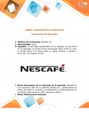 Formato Plan de Mercadeo Nescafé S.A