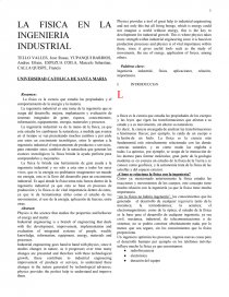 La Fisica En La Ingenieria Industrial Documentos De Investigacion Pamejeann