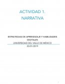 NARRATIVA ESTRATEGIAS DE APRENDIZAJE Y HABILIDADES DIGITALES