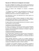 Resumen de ¨Definición de Investigación de mercados¨